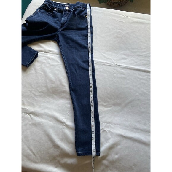 Express Jeans Womens 4R Skinny Mid Rise Stretch Dark Wash Blue Soft Playtime - Picture 13 of 14